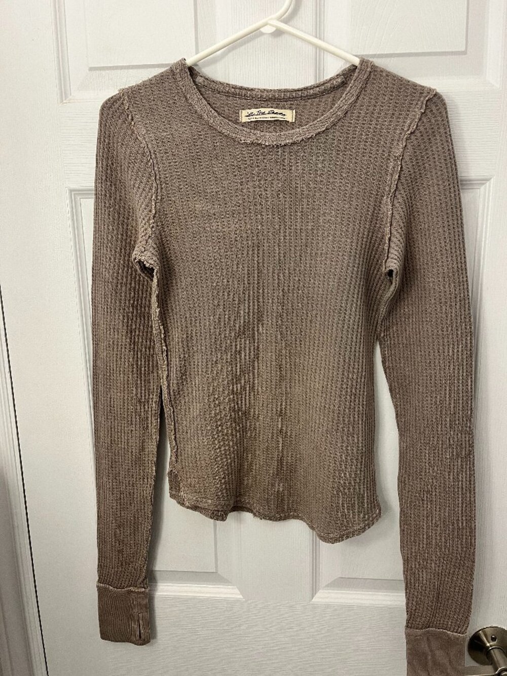Free People 'Roll With It' Thermal Long Sleeve